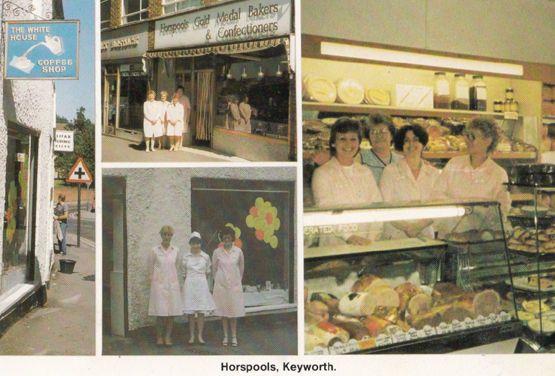 Horspools Bakers Bakery Confectioners Shop Keyworth Nottingham Village Postcard