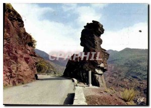 Postcard Modern Gorges Daluis Circuit boldly trace in red shales