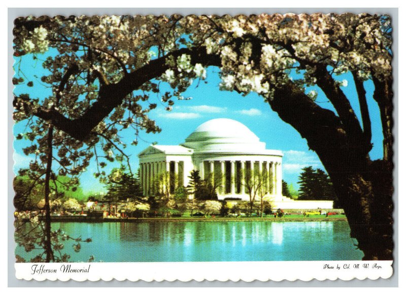 Postcard DC Jefferson Memorial Washington DC Continental View Card