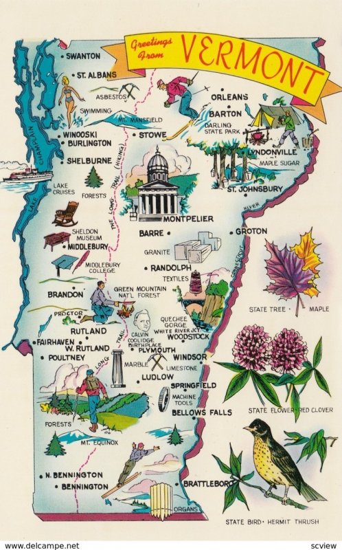 Map , Vermont , 50-60s #4