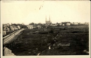 Princeville Quebec General View c1910 Real Photo Postcard