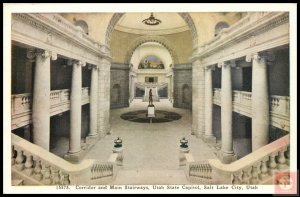 Corridor and Main Stairways, Utah State Capitol, Salt Lake City, Utah