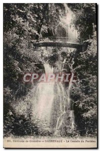 Old Postcard surroundings Grenoble Sassenage The Parisien Cascade