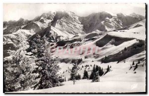 Old Postcard Mont Blanc from Mont d'Arbois