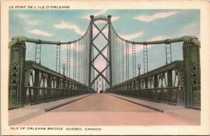 Canada Isle Of Orleans Bridger Quebec Vintage Postcard 03.81