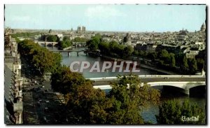 Modern Postcard Paris Seven Bridges