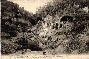 CPA La BOURBOULE La Source Croizat et la Fontaine pétrifiante (720952)