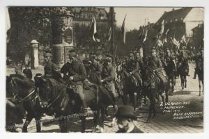 German Revolution 1919 Munich 2 Ulanen Reg Strassenkampf RPPC 51919