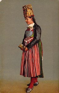 c.'07,  Europe Charm Costumed Women, #75,  corner dmg.,  Old Postcard