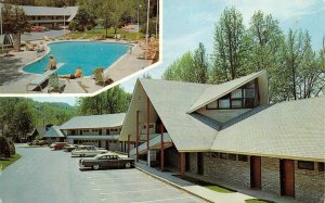 Gatlinburg, TN Tennessee TWIN ISLANDS MOTEL~Luther Ogle ROADSIDE 1965 Postcard