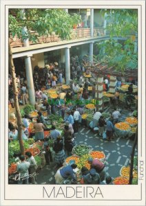 Portugal Postcard - Inside The City Market, Funchal, Madeira RR13993