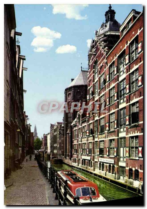 Modern Postcard Holland Amsterdam Oudezijds Kolkje