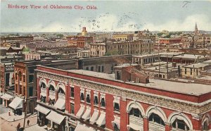 Postcard Oklahoma City Oklahoma Birdseye View Sadler  Pennington 23-5046