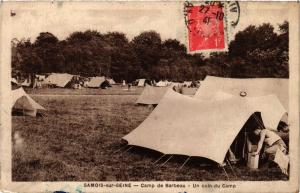 CPA SAMOIS-sur-SEINE - Camp de Barbeau - Un coin du Camp (249867)