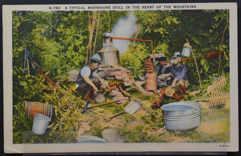 A Typical Moonshine Still in the Heart of the Mountains
