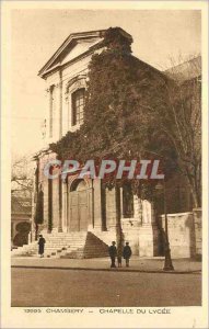 Old Postcard 12695 Chambery chapel high school