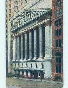 Pre-1907 STOCK EXCHANGE ON BROAD STREET New York City NY A0712