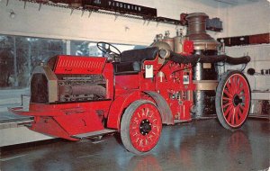 MINDEN, NE Nebraska STEAM PUMPER FIRE ENGINE~TRUCK Pioneer Village 1956 Postcard
