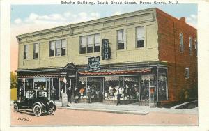Autos 1920s PENN'S GROVE PENNSYLVANIA Schultz Building Broad Bowen 3138