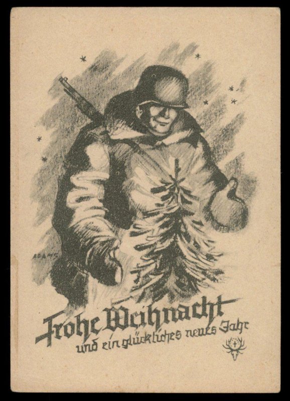 3rd Reich Germany 1942-3 Mapping Weihnacht Christmas FELDPOST Cover USED 100543