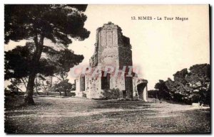 Nimes - The Tour Magne - Old Postcard