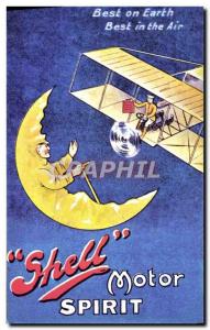 Old Postcard Motor Shell Motor Spirit Moon Plane