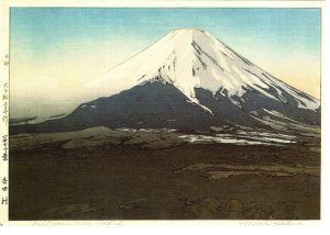 Fujiyama from Yoshido, Mount Fuji, Japan,