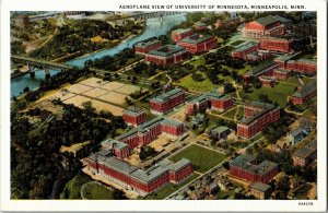 Aerial View of Campus University of Minnesota Minneapolis Vintage Postcard E80