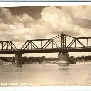 c1910s International Bridge RPPC Real Photo Unknown Location Postcard A121