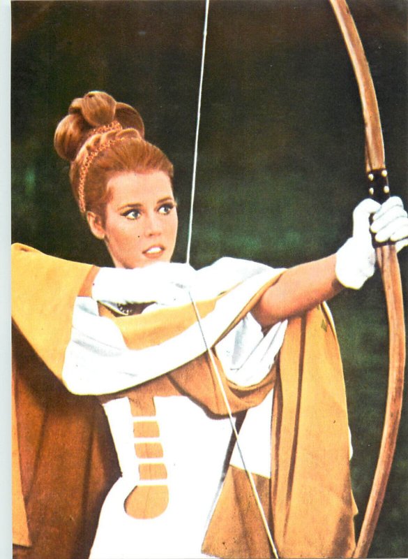 French actor Jane Fonda postcard 