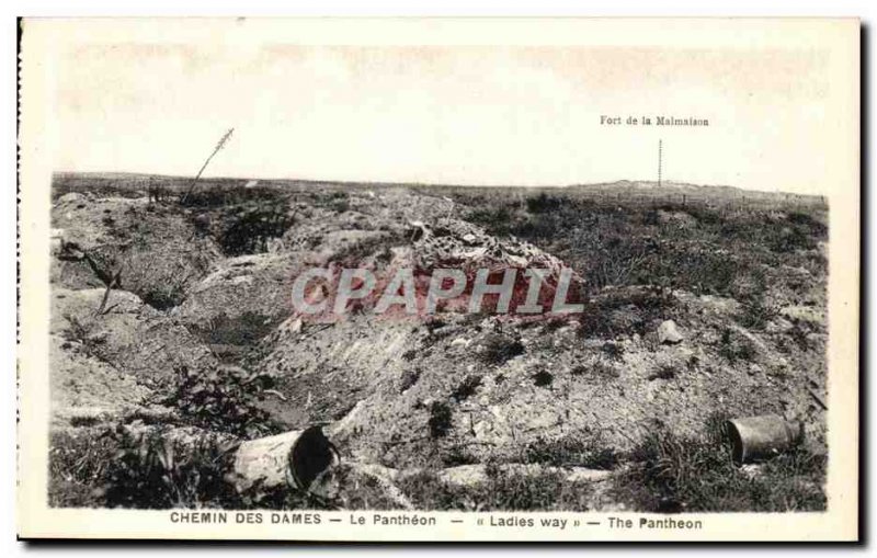 Old Postcard Chemin Des Dames Pantheon Army