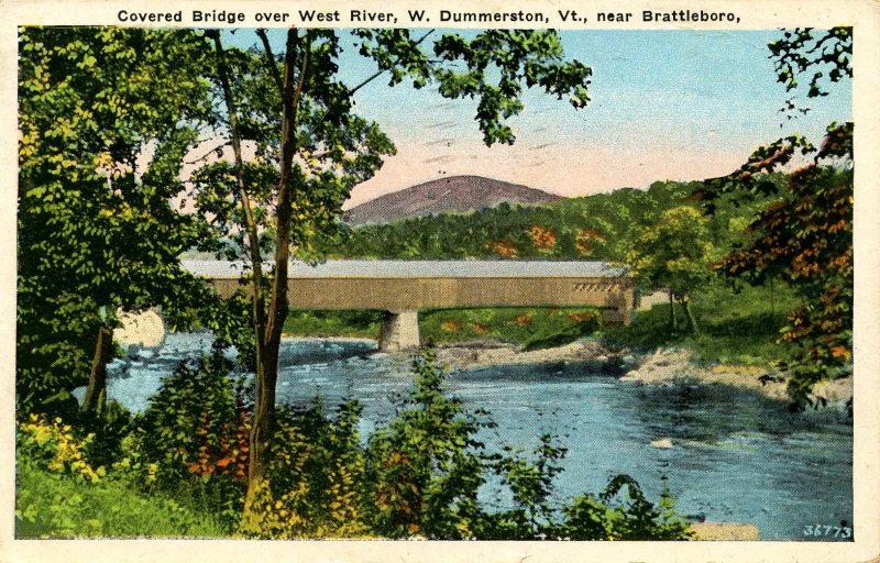 VT - Brattleboro. Covered Bridge over West River