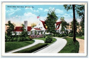 c1920's Druid Hills Golf Club Atlanta Georgia GA Antique Unposted Postcard