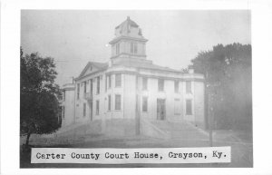 H76/ Grayson Carter Kentucky RPPC Postcard c1950s County Court House 135
