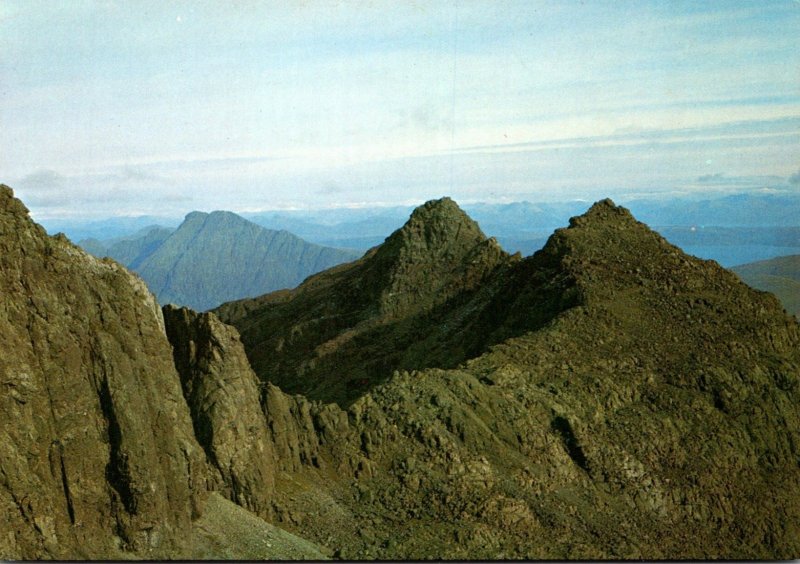 Scotland Isle Of Skye The Cuillins Looking Over To Sgurr Dubh Mor From Sgurr ...