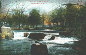 USA Falls at Hunts Mills Providence Rhode Island Vintage Postcard 04.07