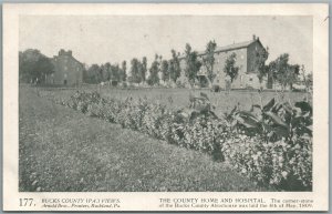 BUCKS CO. PA ARNOLD BROS. COUNTY HOME & HOSPITAL ANTIQUE POSTCARD #177