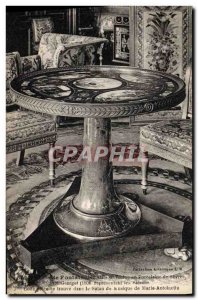Old Postcard Fontainebleau Palace Pedestal porcelain from Sevres