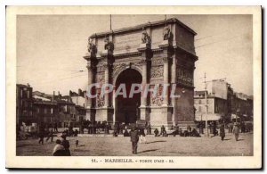 Old Postcard Marseille Porte d'Aix