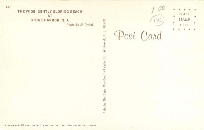 Greetings from Stone Harbor NJ New Jersey Beach Summer Fun sunbathing Postcard