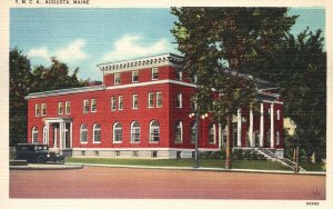 Vintage Postcard YMCA Building Historic Landmark Augusta Maine ME Augusta News