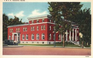 Vintage Postcard YMCA Building Historic Landmark Augusta Maine ME Augusta News