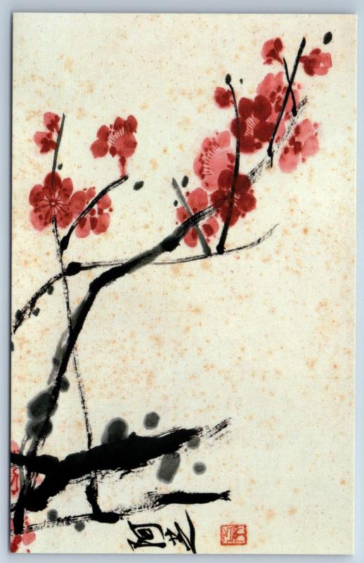 Chinese ART Bird & Flowers 花卉 鸟儿 齊白石 CHINA Post Cards in Folder LOT of 10 pcs