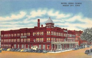 MASON CITY, Iowa IA    HOTEL CERRO GORDO  Roadside  1951 Curteich Linen Postcard