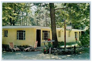 c1960's Hobby Crest American Plan Resort Driftwood Cottage Ludington MI Postcard