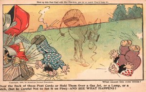 Vintage Postcard 1900s Heat Up This Post Card With Flat Iron Comic Collection