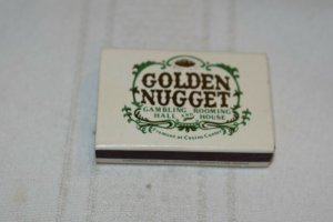 Golden Nugget Gambling Hall Lillie Langtry's Las Vegas Nevada Matchbox