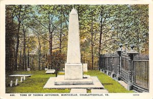 Tomb of Thomas Jefferson, Monticello Charlottesville, Virginia, USA