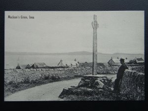 Scotland Mull ISLE OF IONA Maclean's Cross c1905 Postcard by Valentine