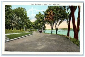 c1930 Lake Boulevard Exterior View Albert Lea Minnesota Vintage Antique Postcard